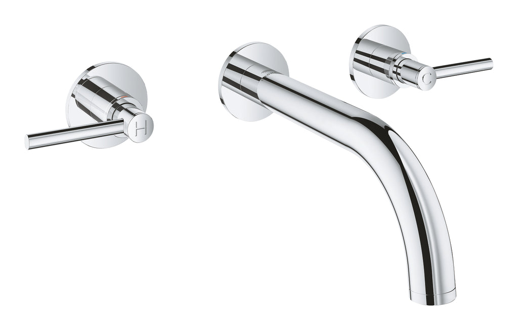 Grohe Atrio 3 Delikli Duvardan Lavabo Bataryası M-Boyut Krom – 20662000