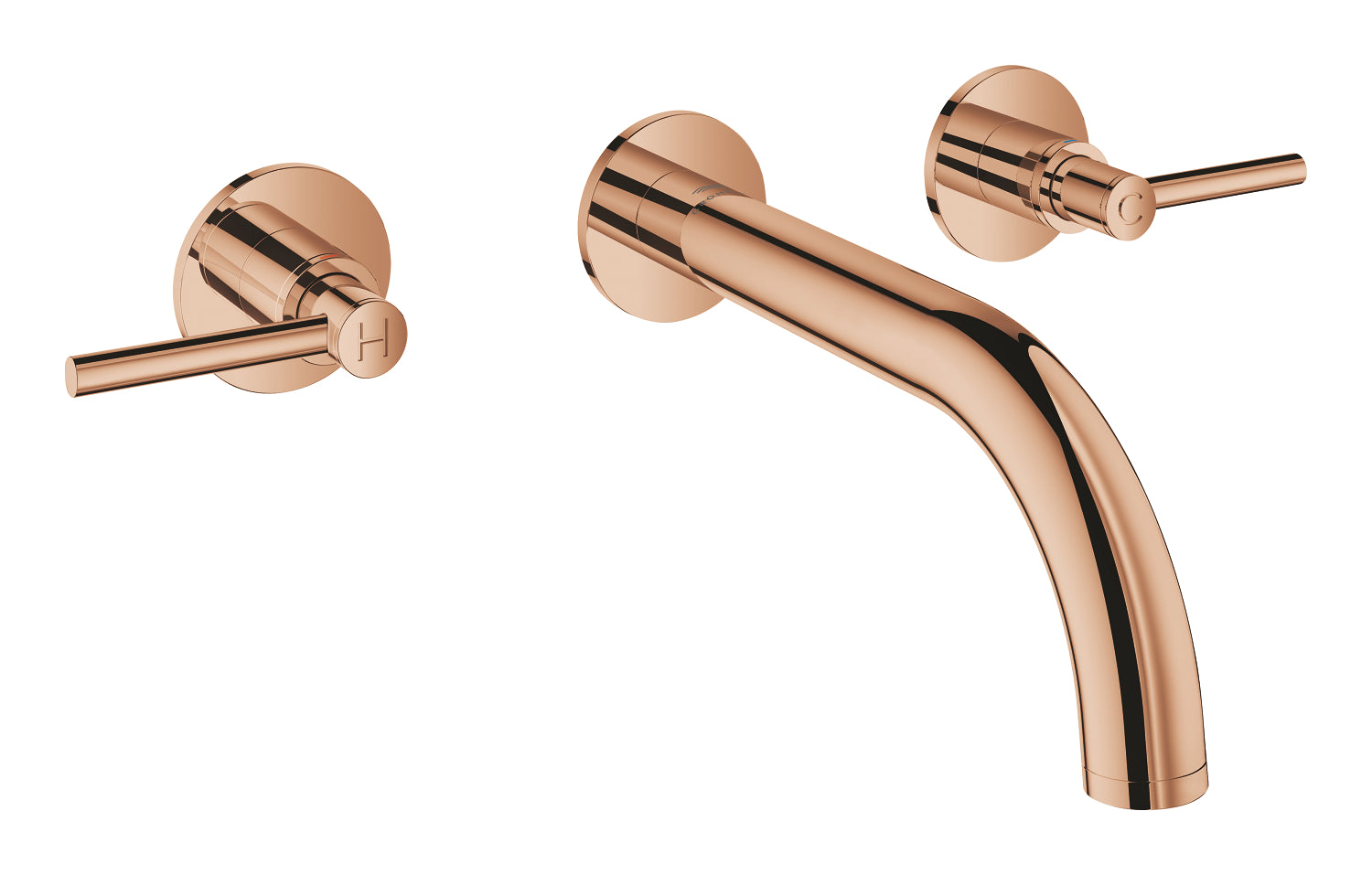 Grohe Atrio 3 Delikli Duvardan Lavabo Bataryası M-Boyut Warm Sunset - 20662DA0