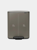 Brabantia Çöp Kutusu İki Bölmeli 30+30 Lt Bo Pedal Bin Platinium 211546