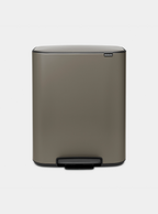 Brabantia Çöp Kutusu İki Bölmeli 30+30 Lt Bo Pedal Bin Platinium 211546