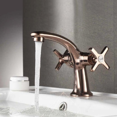 NSK Lavabo Bataryası Trinity Çift Kollu Tek Gövde Bronz N3013124