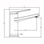 NSK Lavabo Bataryası Nobia Pro Tek Gövde Krom N3015402
