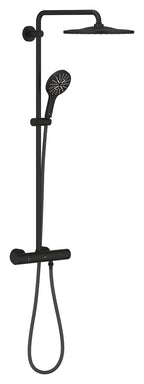 Grohe Rainshower Smartactive 310 Duvara Monte Termostatik Bataryalı Duş Sistemi Mat Siyah - 22119KF0