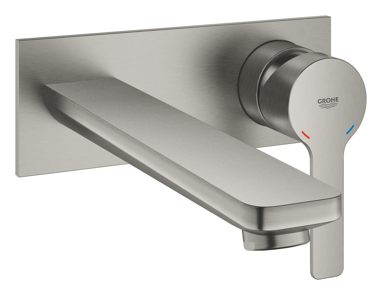 Grohe Lineare New İki Delikli Lavabo Bataryası L-Boyut Super Steel - 23444DC1