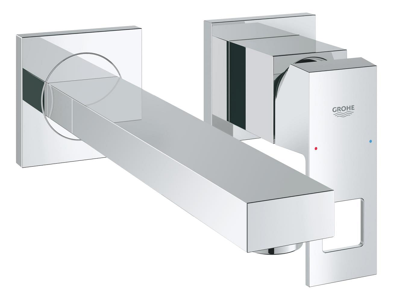 Grohe Eurocube İki Delikli Duvardan Lavabo Bataryası M-Boyut - 23447000