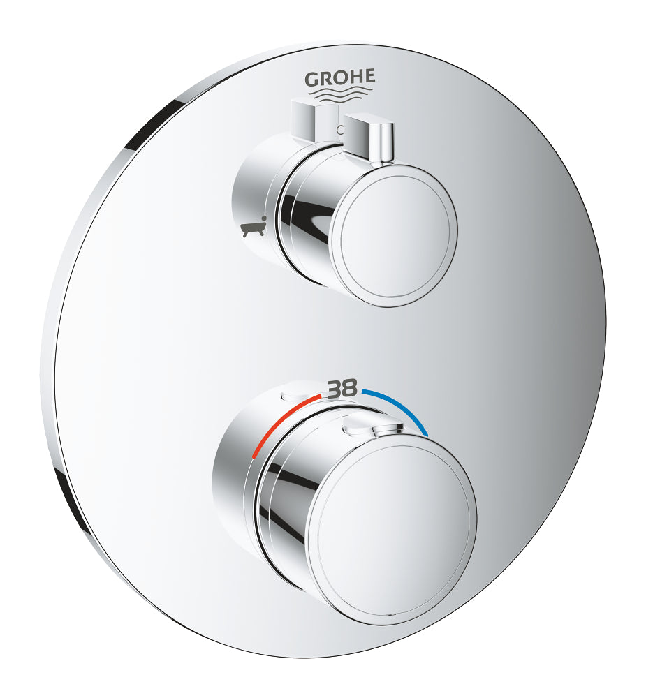 Grohe Grohtherm Termostatik Banyo Duş Bataryası 2 çıkışlı divertörlü- 24077000