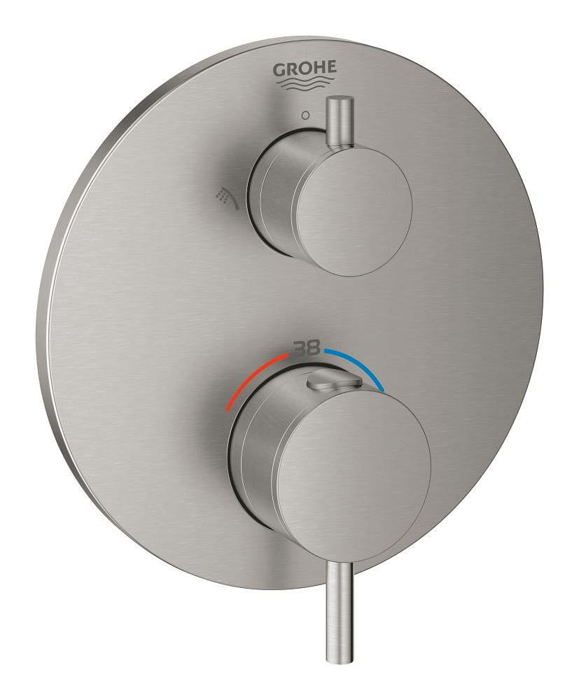 Grohe Ankastre Term. Banyo Bat. 2 Çık. Atrio Super Steel - 24135DC3
