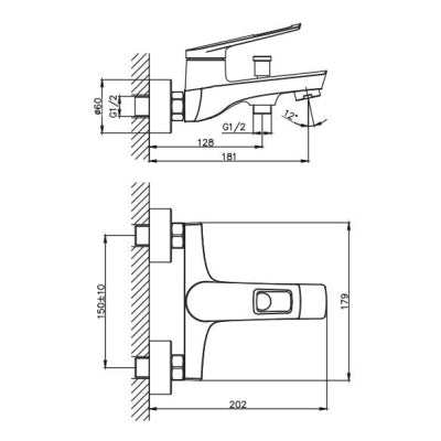 NSK Banyo Bataryası Meria  Krom N3030402