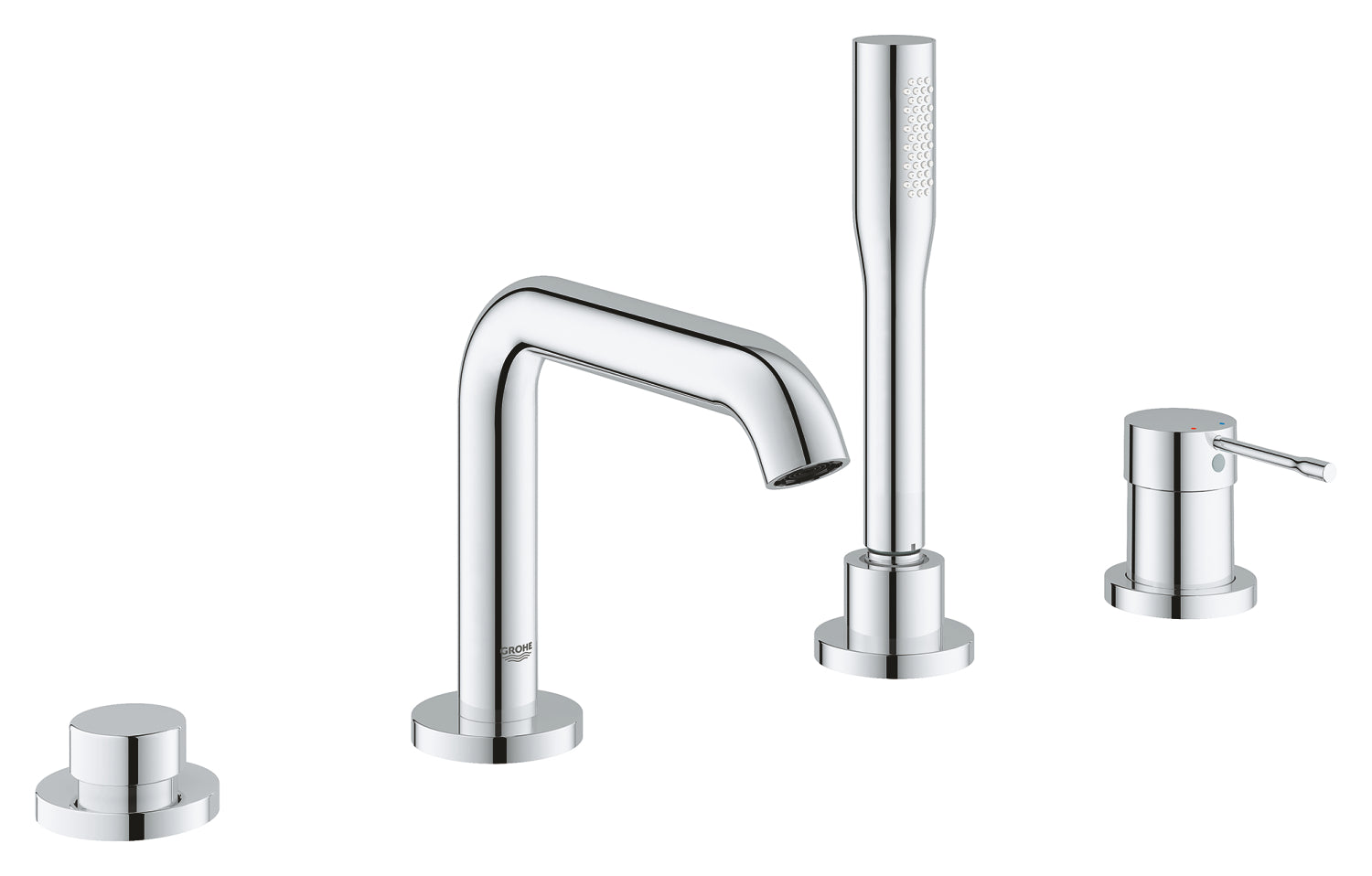 Grohe Essence 4 Delikli Küvet Bataryası Krom - 25251001