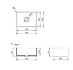 Bocchi Eviye Lavello 60 cm Country Parlak Beyaz Porselen