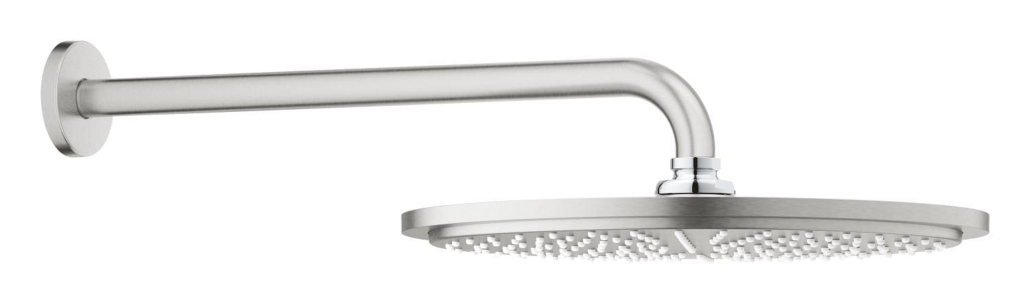 Grohe Tepe Duşu 31 cm + Duv.Dirsek 38 cm Super Steel - 26066DC0