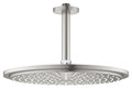 Grohe Tepe Duşu 31 cm + Tav. İniş 14 cm Super Steel - 26067DC0