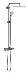 Grohe Euphoria System 310 Duvara Monte Termostatik Bataryalı Duş Sistemi Brushed Hard Graphite - 26075AL0
