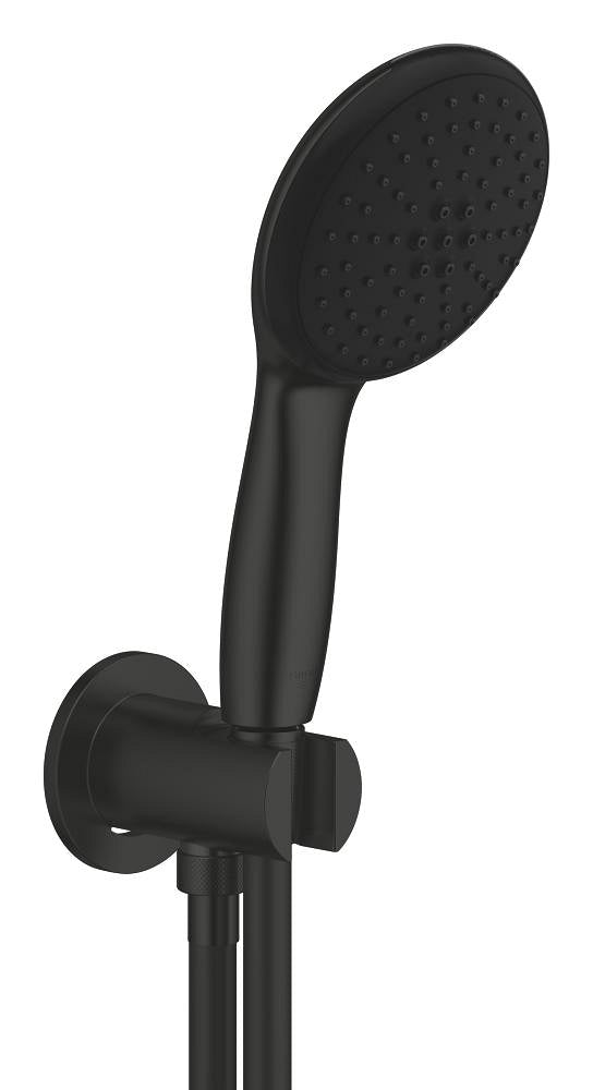 Grohe Tempesta 110 Su Çıkış Dirsekli El Duşu Seti 2 Akışlı Rain,Jet Mat Siyah - 264062433