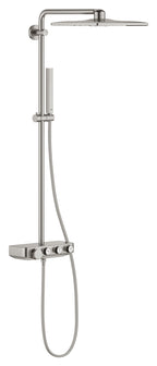 Grohe Euphoria Smartcontrol System 310 Cube Duo Duvara Monte Termostatik Bataryalı Duş Sistemi SuperSteel - 26508DC0