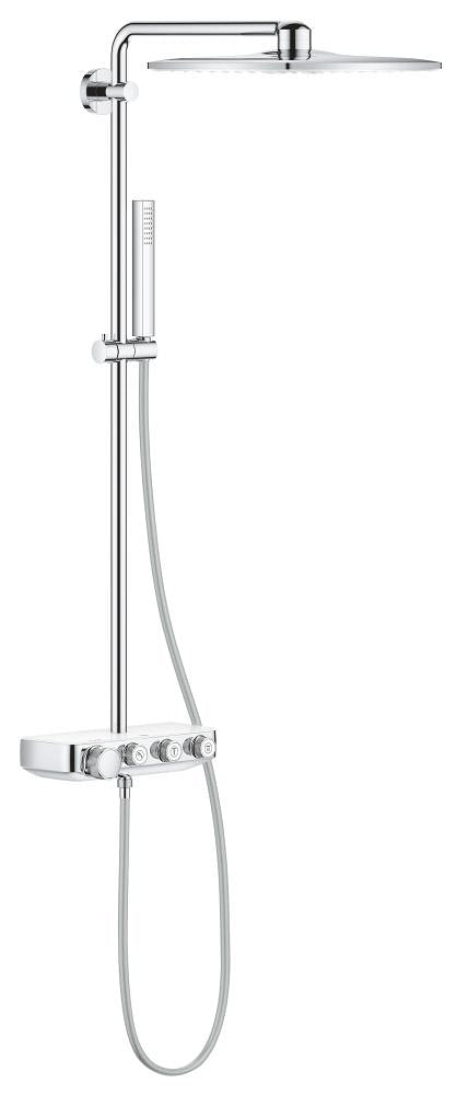 Grohe Euphoria Smartcontrol System 310 Cube Duo Duvara Monte Termostatik Bataryalı Duş Sistemi Beyaz - 26508LS0