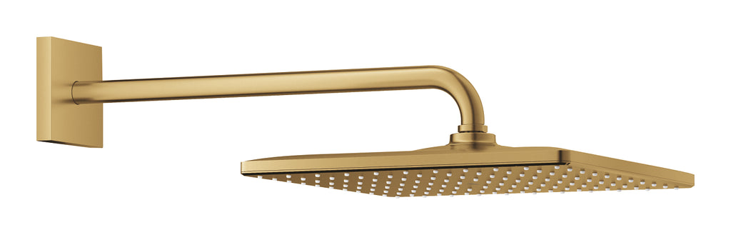 Grohe Rainshower Mono 310 Cube Tepe Duşu Seti 422 Mm, Tek Akışlı Brushed Cool Sunrise - 26564GN0