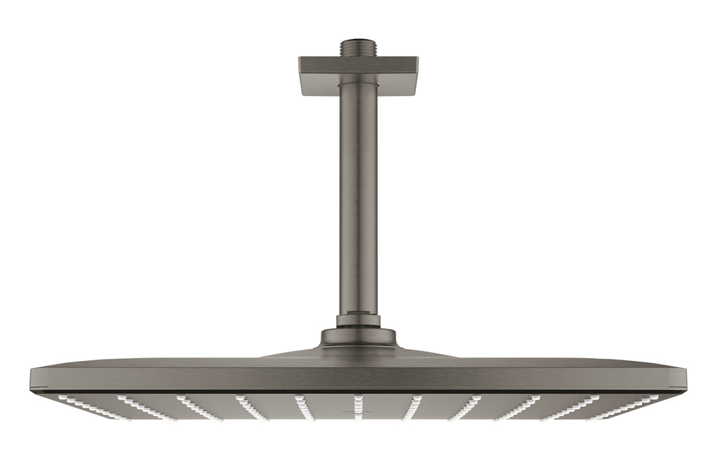 Grohe Rainshower Mono 310 Cube Tepe Duşu Seti 142 Mm, Tek Akışlı Brushed Hard Graphite - 26566AL0