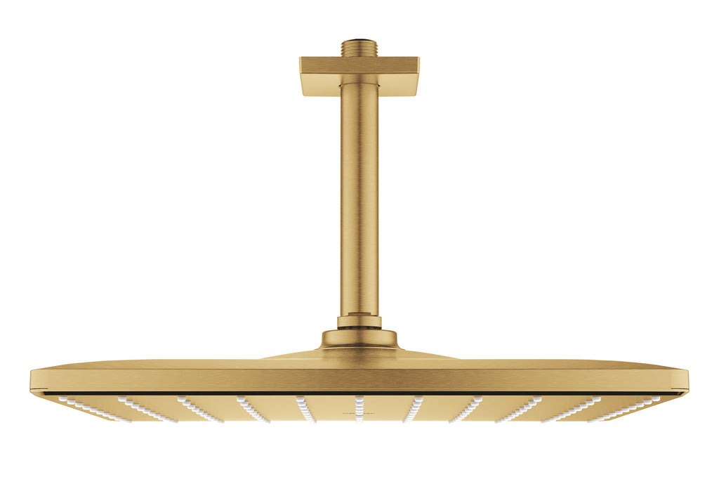 Grohe Rainshower Mono 310 Cube Tepe Duşu Seti 142 Mm, Tek Akışlı Brushed Cool Sunrise - 26566GN0