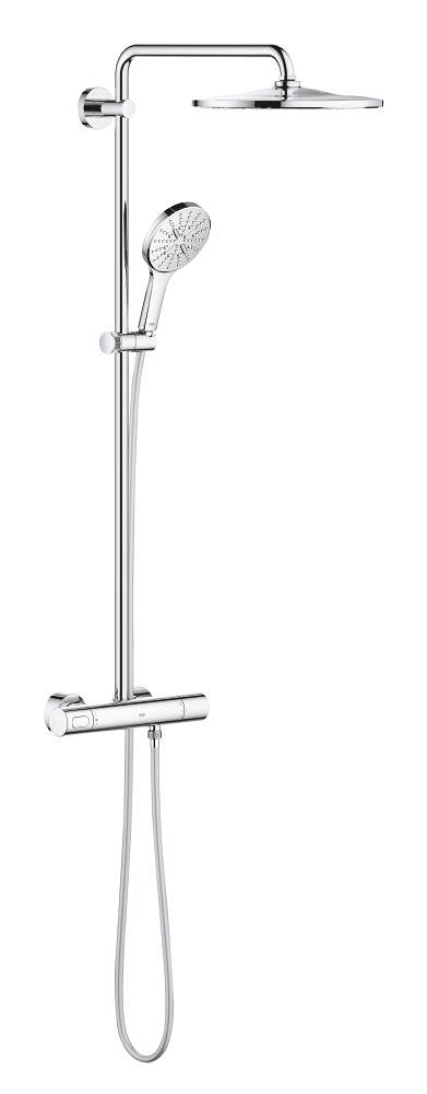 Grohe Rainshower Smartactive 310 Duvara Monte Termostatik Bataryalı Duş Sistemi - 26648000