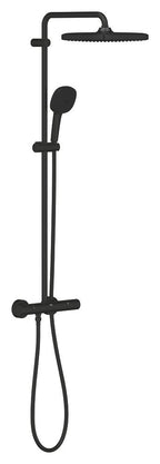 Grohe Tempesta System 250 Cube Duvara Monte Termostatik Bataryalı Duş Sistemi Mat Siyah - 266892431