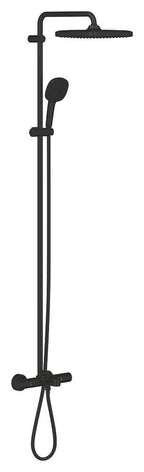 Grohe Tempesta System 250 Cube Duvara Monte Termostatik Bataryalı Duş Sistemi Mat Siyah - 266912431