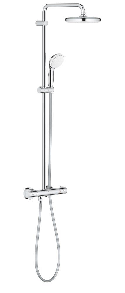Grohe Bau System 210Duvara monte termostatlı duş sistemi - 26699000