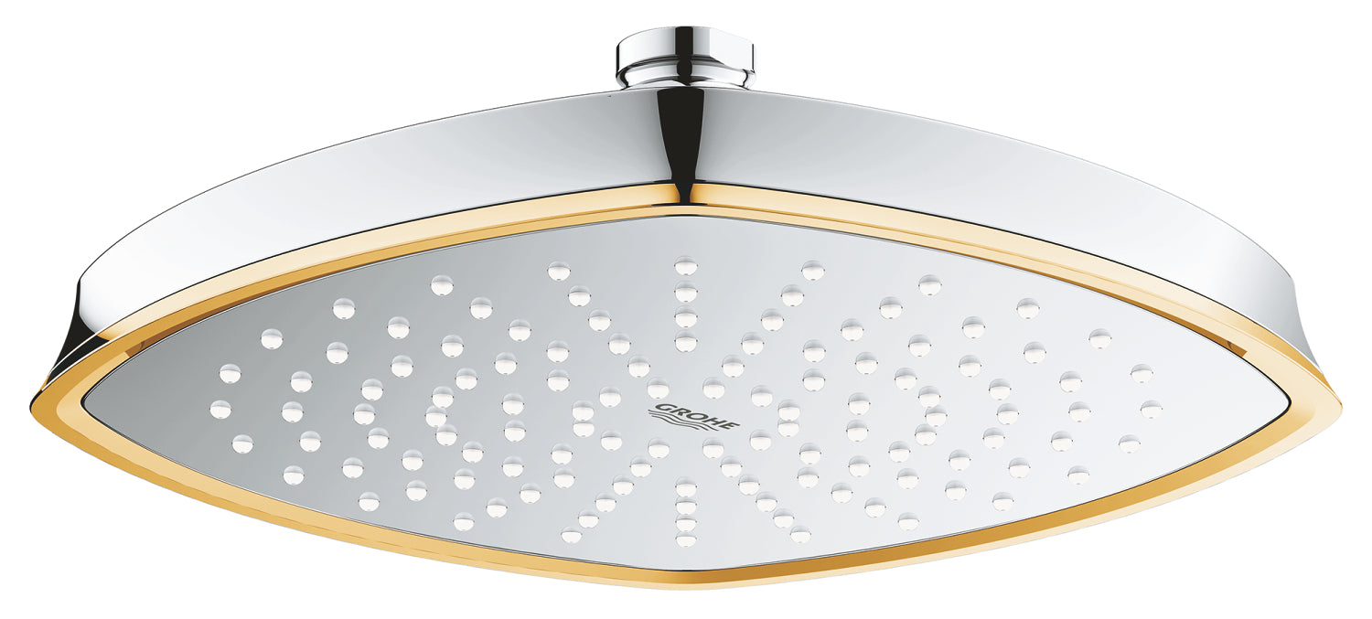 Grohe Tepe Duşu Tek Akış Grandera 22x22 cm Krom/Altın - 27974IG0