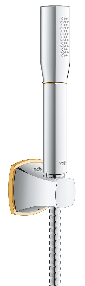 Grohe El Duş Seti Duvar Askılı Grandera Krom/Altın - 27993IG0