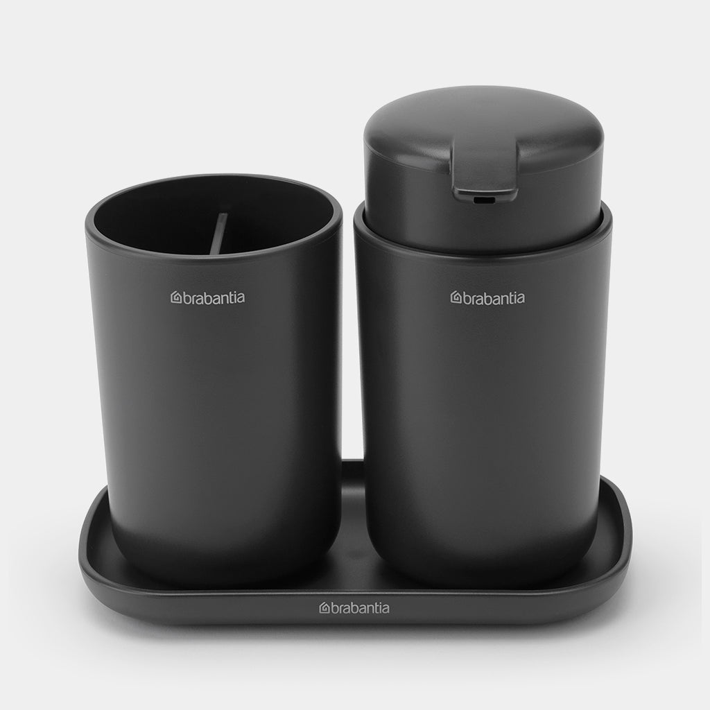Brabantia Renew 3 Parça Banyo Seti Dark Grey 280368