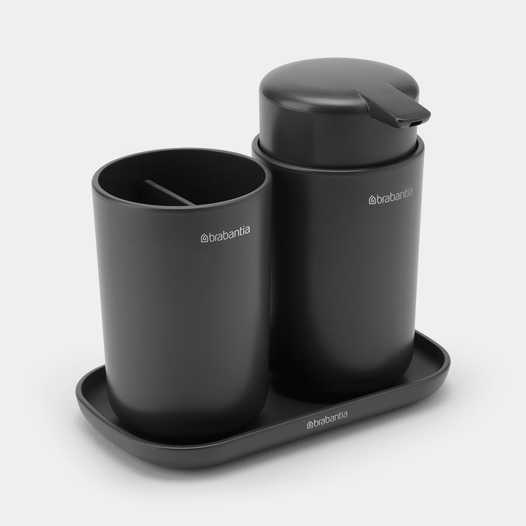 Brabantia Renew 3 Parça Banyo Seti Dark Grey 280368