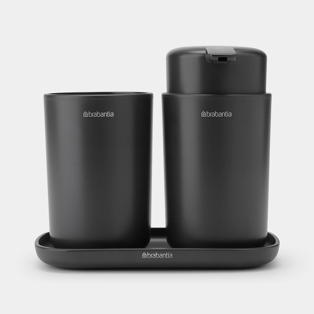 Brabantia Renew 3 Parça Banyo Seti Dark Grey 280368