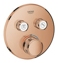 Grohe Grohtherm Smartcontrol Çift Valfli Akış Kontrollü, Ankastre Termostatik Duş Bataryası Warm Sunset - 29119DA0