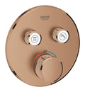 Grohe Grohtherm Smartcontrol Çift Valfli Akış Kontrollü, Ankastre Termostatik Duş Bataryası Brushed  Warm Sunset - 29119DL0