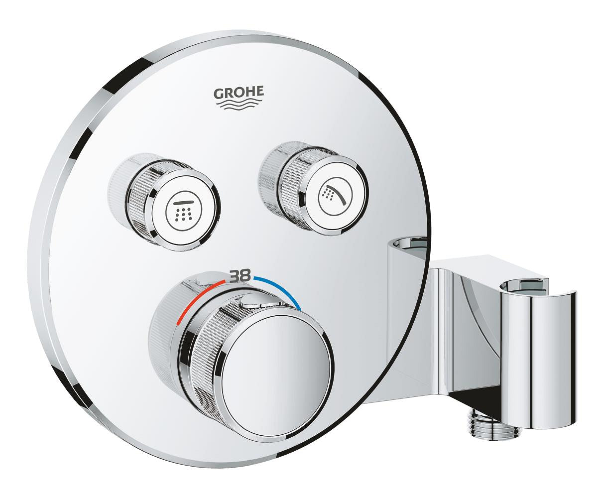 Grohe Grohtherm Smartcontrol Çift Valfli Akış Kontrollü, Ankastre Termostatik Duş Bataryası, Entegre Duş Kolu İle - 29120000