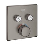 Grohe Grohtherm Smartcontrol Çift Valfli Akış Kontrollü, Ankastre Termostatik Duş Bataryası Brushed Hard Graphite -29124AL0