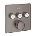 Grohe Grohtherm Smartcontrol Üç Valfli Akış Kontrollü, Ankastre Termostatik Duş Bataryası Brushed Hard Graphite - 29126AL0