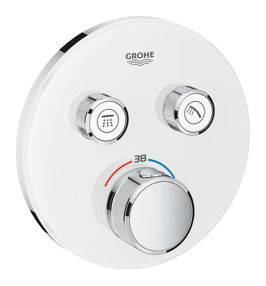 Grohe Grohtherm Smartcontrol Çift Yönlü Ankastre Termostatik Duş Bataryası Beyaz - 29151LS0