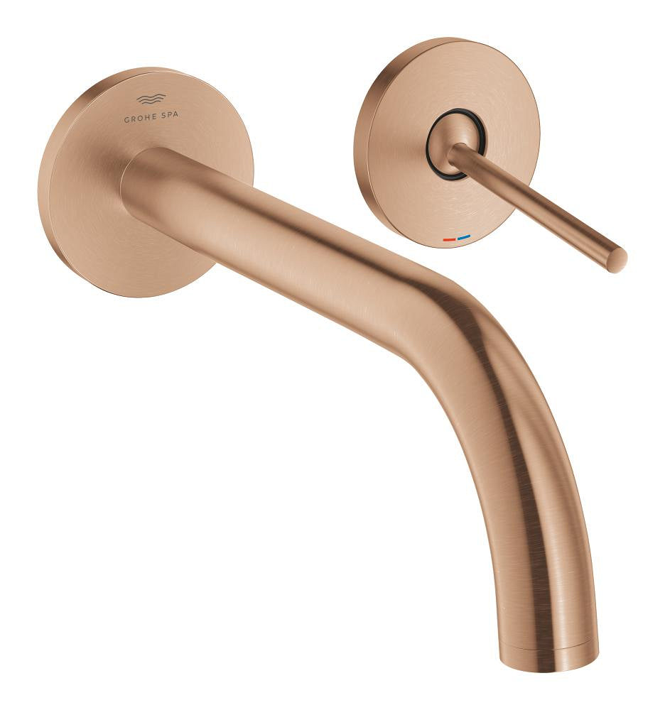 Grohe Lavabo Bataryası İki Delikli Duvardan Atrio Brushed Warm Sunset – 29406DL0