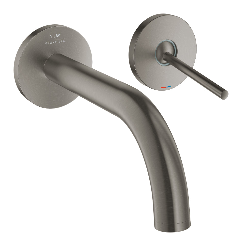 Grohe Lavabo Bataryası İki Delikli Duvardan Atrio Br. Hard Graphite - 29410AL0