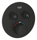 Grohe Grohtherm Smartcontrol Çift Yönlü Ankastre Termostatik Duş Bataryası Mat Siyah - 29507KF0