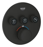Grohe Grohtherm Smartcontrol Üç Yönlü Ankastre Termostatik Duş Bataryası Mat Siyah - 29508KF0