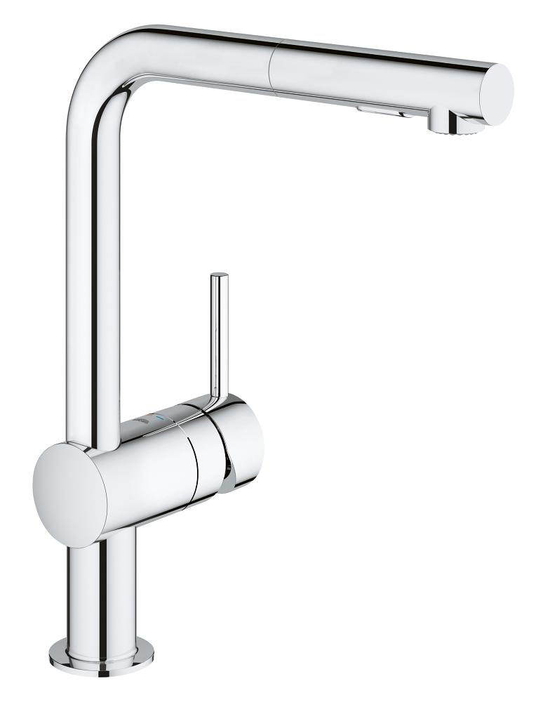 Grohe Eviye Bataryası Spiralli 2 Fonksiyonlu Minta Krom- 30274000