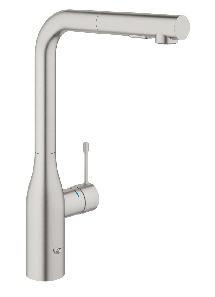 Grohe Eviye Bataryası Spiralli 2 Fonk Essence Supersteel – 30504DC0