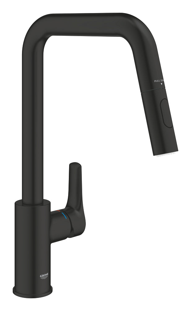 Grohe Eurosmart Eviye Bataryası 2 Akışlı Mat Siyah - 306192430