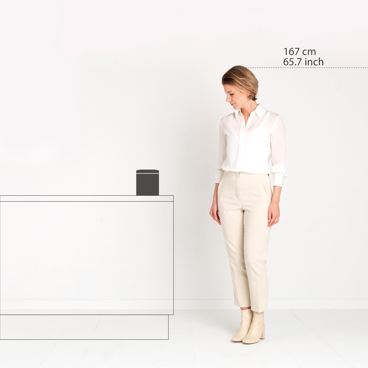 Brabantia Masaüstü Çöp Kutusu Mat Paslanmaz Çelik 2,3 L 297960