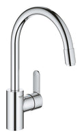Grohe Eviye Bataryası Spiralli Tek Akış Eurostyle Krom - 31126004