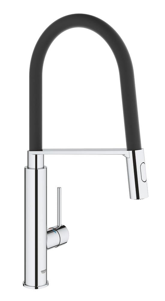 Grohe Eviye Bataryası Spiralli 2 Fonk. Concetto Krom/Siyah-31491000