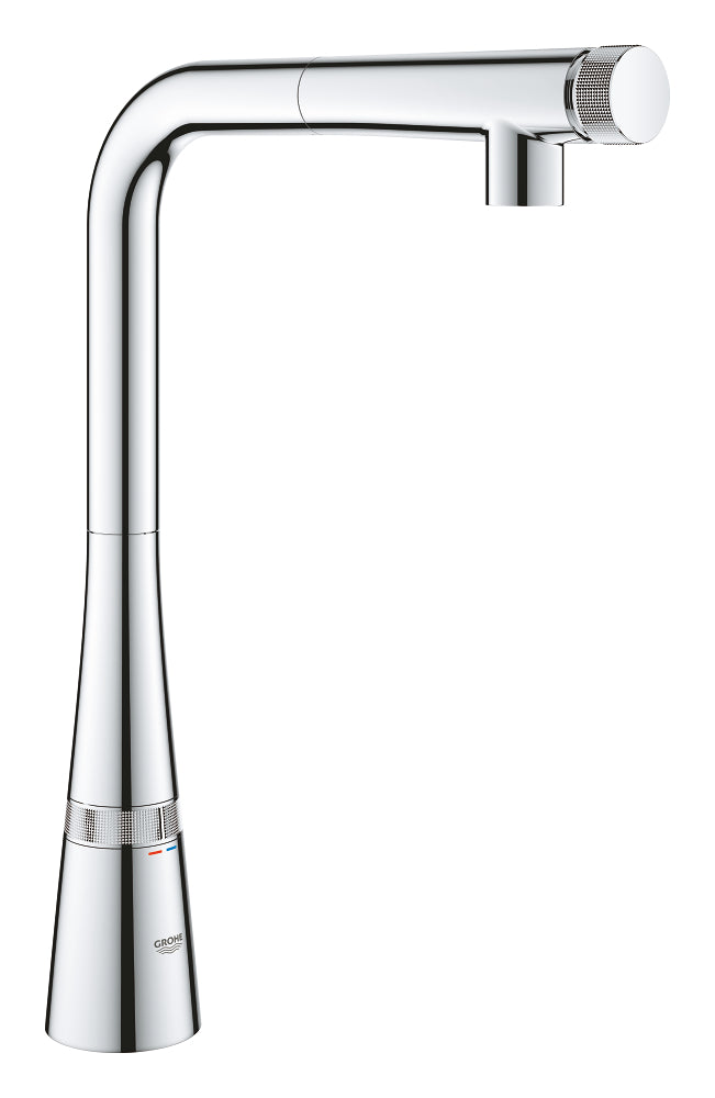 Grohe Eviye Bataryası Spiralli SmartControl Zedra Krom - 31593002