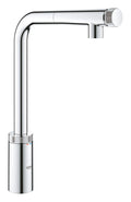 Grohe Eviye Bataryası Spiralli SmartControl Minta Krom - 31613000